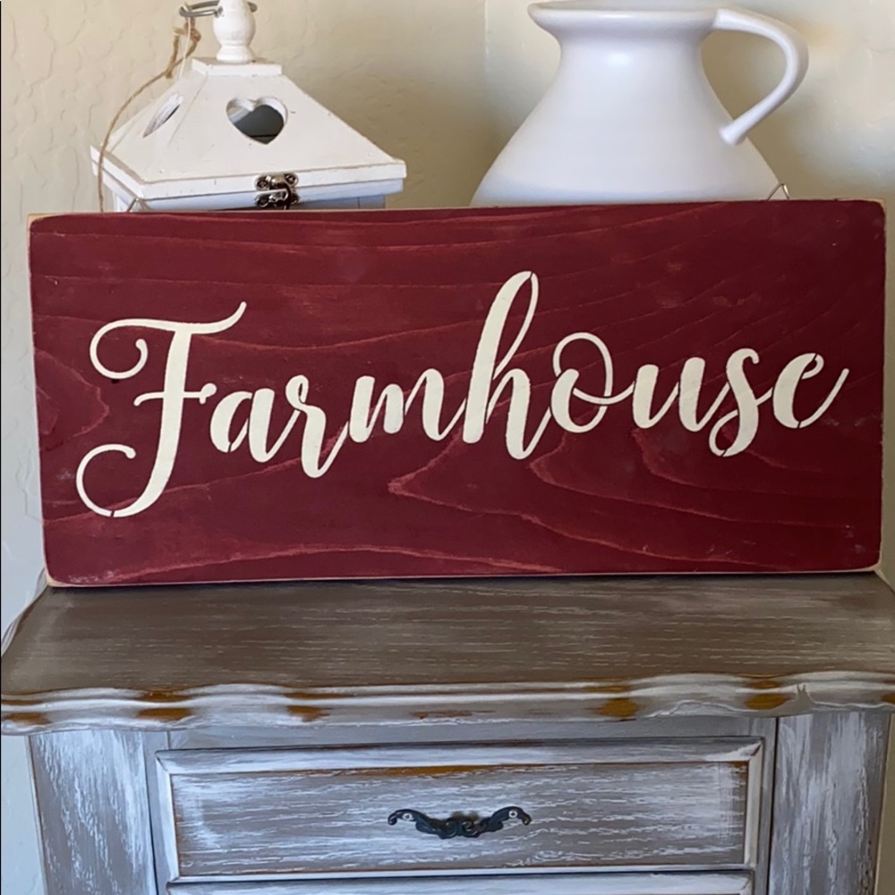 Farmhouse sign